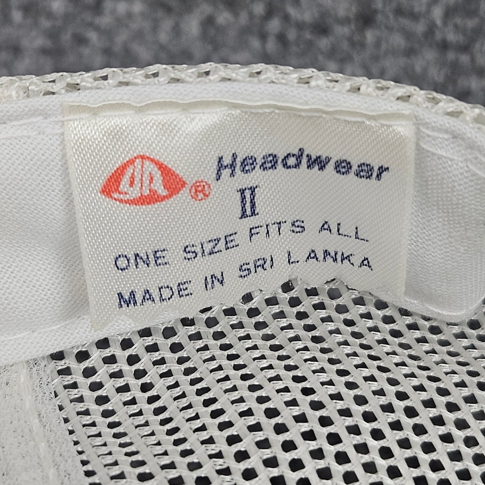 Vintage 90s Magnum‎ Trucker Hat White Red Mesh Snapback Foam Front Streetwear - Picture 6 of 6